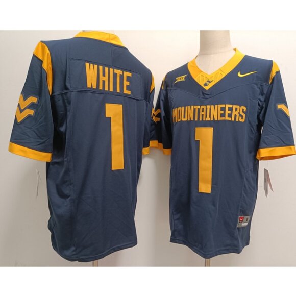 Mens Kids Youths Jahiem White Navy Stitched Jersey